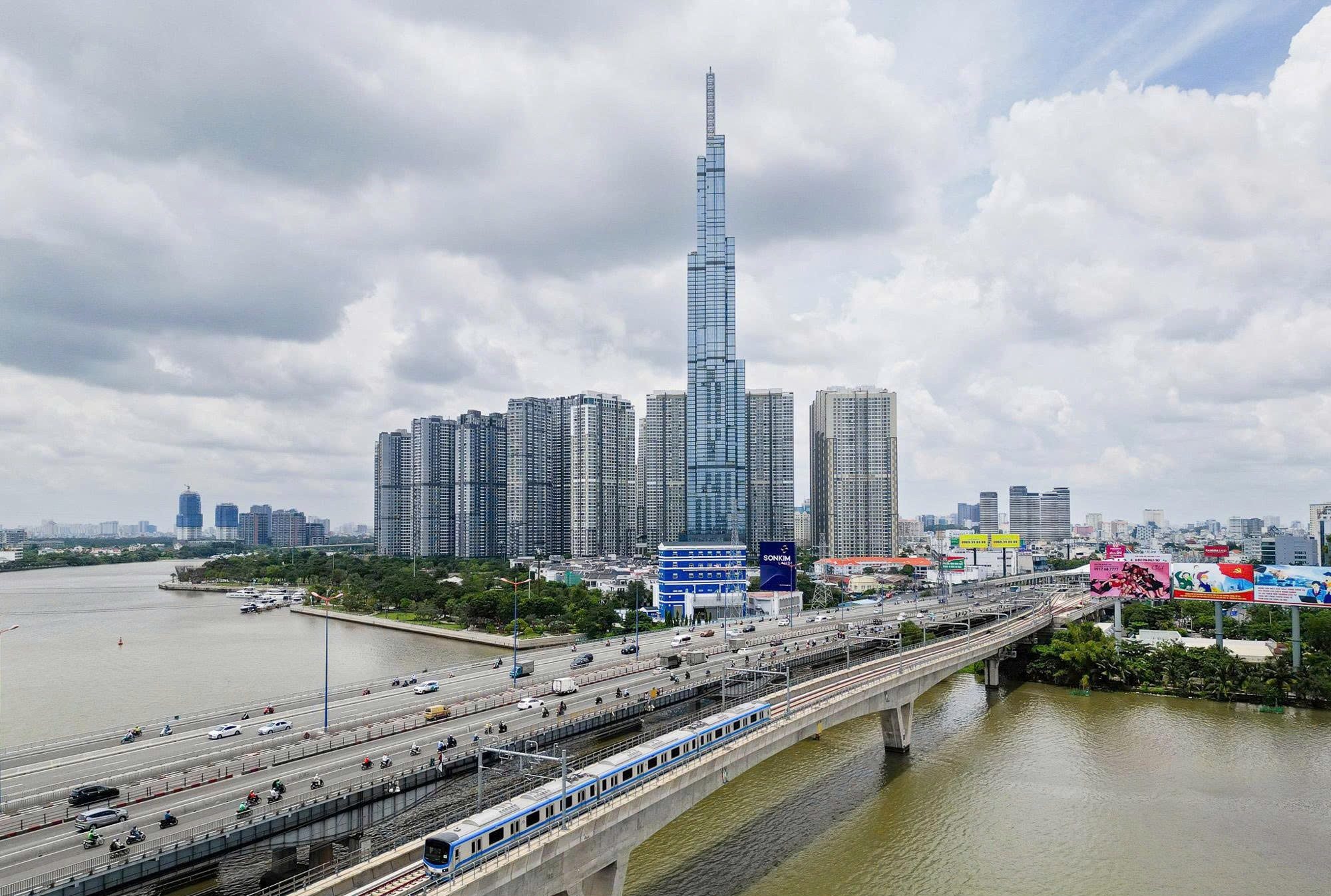 Toàn cảnh khu vực sẽ được Vingroup đầu tư gần 3 tỷ USD làm metro, nối trung tâm TP.HCM với siêu dự án lấn biển lớn nhất Việt Nam